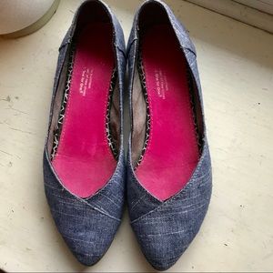 Toms Denim jutti flats